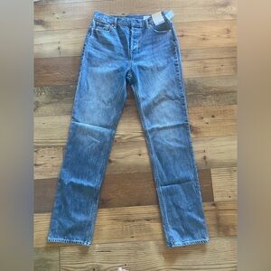 GAP High Rise '90s Straight Blue Jeans